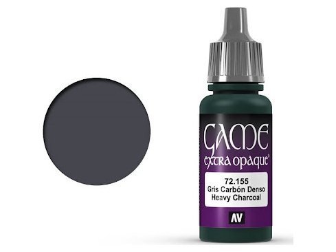 Краска Vallejo Game Extra Opaque: Heavy Charcoal 72.155