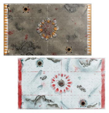 Blood Bowl Ogre Team Pitch & Dugouts