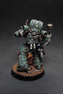 Warhammer 40k Death Guard Plague Marine With Grenade (Pro-Painted)