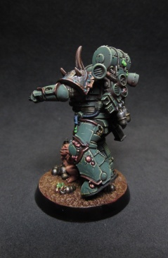Warhammer 40k Death Guard Plague Marine With Grenade (Pro-Painted)