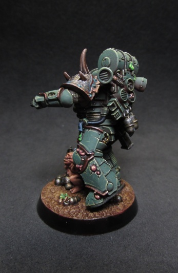 Warhammer 40k Death Guard Plague Marine With Grenade (Pro-Painted)