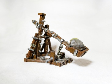 Warhammer Fantasy AoS Orcs and Goblins Stone Thower Catapult (OOP Painted Metal)