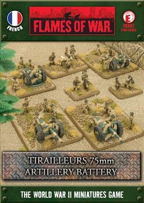 Tirailleurs 75mm Artillery Battery, Four guns and HQ Section