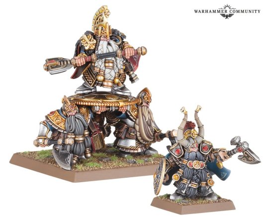 Dwarf Lords with Shieldbearers (The Old World)
