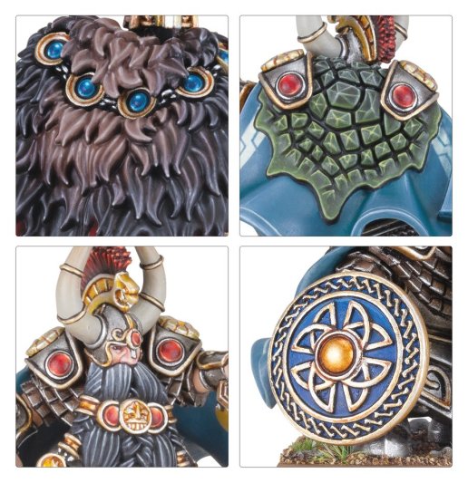 Dwarf Lords with Shieldbearers (The Old World)