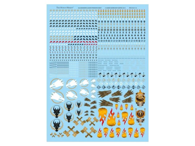 Salamanders Legion Transfer Sheet (предзаказ 2024, GW Direct, The Horus Heresy)