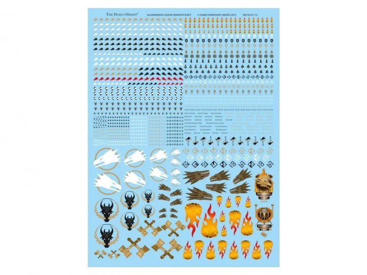 Salamanders Legion Transfer Sheet (предзаказ 2024, GW Direct, The Horus Heresy)