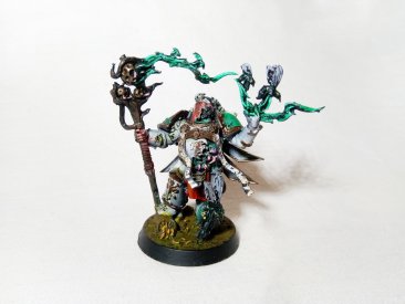 Warhammer 40k CSM Death Guard Malignant Plaguecaster (Pro-Painted)
