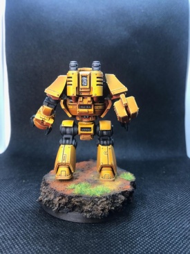 Warhammer 40k Imperial Fists Space Marines Contemptor Dreadnought x1 (Pro-Painted)