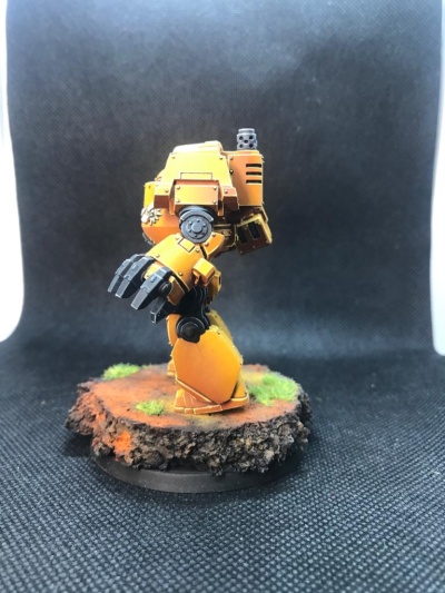 Warhammer 40k Imperial Fists Space Marines Contemptor Dreadnought x1 (Pro-Painted)