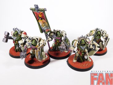Warhammer 40000 Dark Angels Deathwing Knights Squad x5 (Pro-Painted)