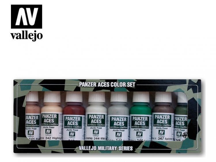 Набор красок Vallejo Model Color: Skin Tones and Camouflage 70.129