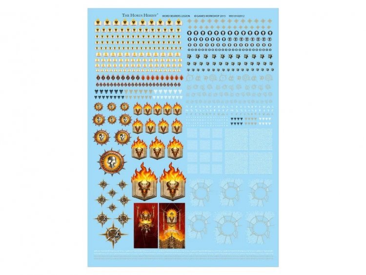 Word Bearers Legion Transfer Sheet (GW Direct, The Horus Heresy)