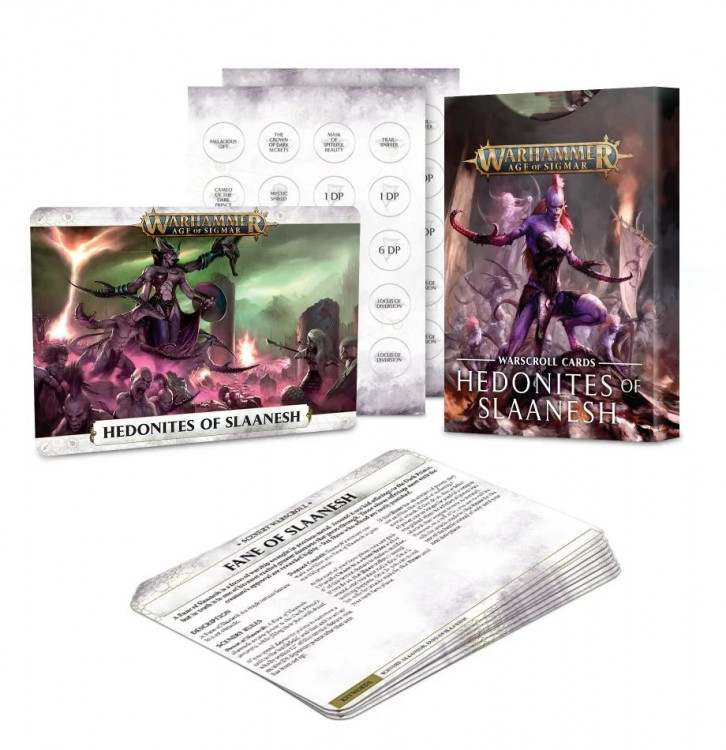 Warscroll Cards Hedonites of Slaanesh