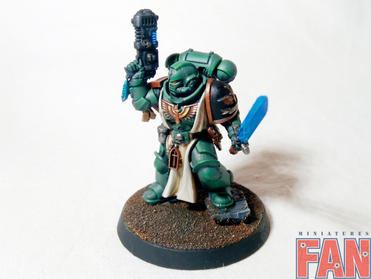 Warhammer 40k Space Marine Dark Angels Lieutenant Zakariah (Pro-Painted)