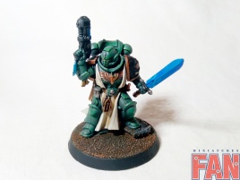 Warhammer 40k Space Marine Dark Angels Lieutenant Zakariah (Pro-Painted)