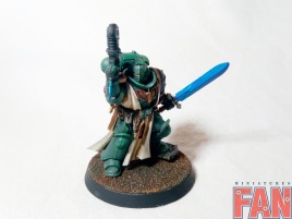 Warhammer 40k Space Marine Dark Angels Lieutenant Zakariah (Pro-Painted)
