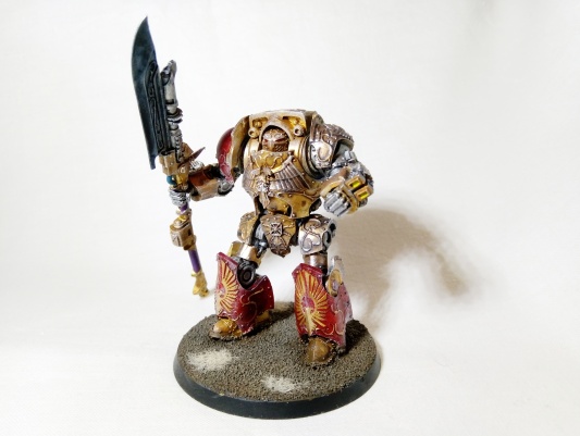 Warhammer 30k / 40k FW Legio Custodes Contemptor Achillus Dreadnought (Pro-Painted)