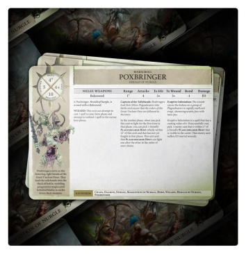 Maggotkin of Nurgle Warscroll Cards