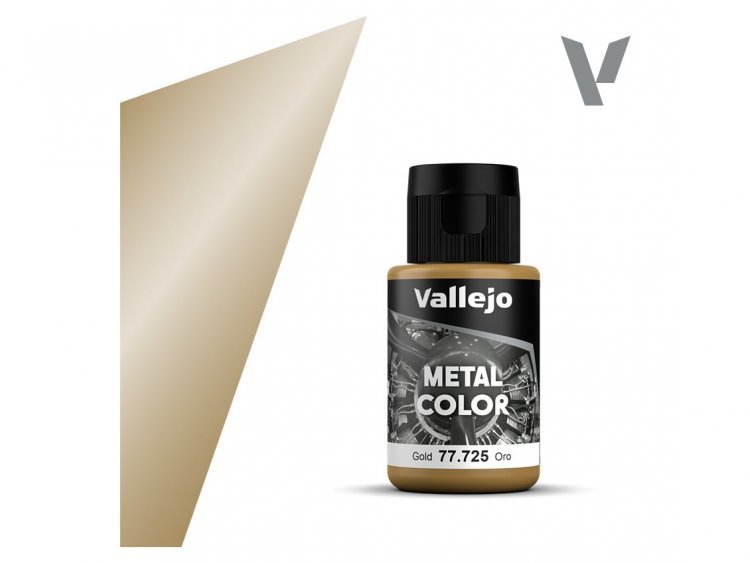 Краска Vallejo Metal Color: Gold 77.725 (32 мл)