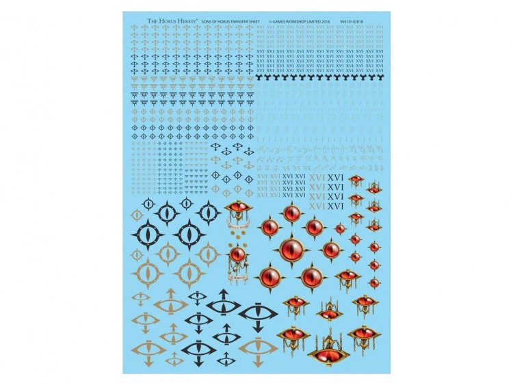 Sons of Horus Legion Transfer Sheet (предзаказ 2024, GW Direct, The Horus Heresy)