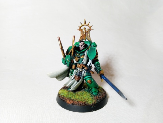Warhammer 40k Primaris Space Marine Dark Angels Master Lazarus (Pro-Painted)