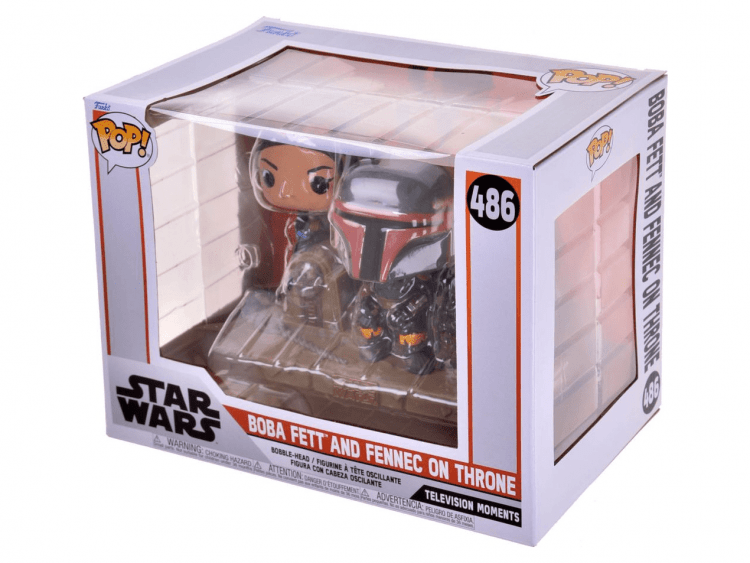 Фигурка Funko POP! Star Wars. The Mandalorian: Boba Fett and Fennec on Throne