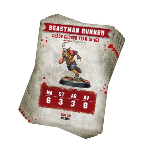 Blood Bowl Team Card Pack – Chaos Chosen