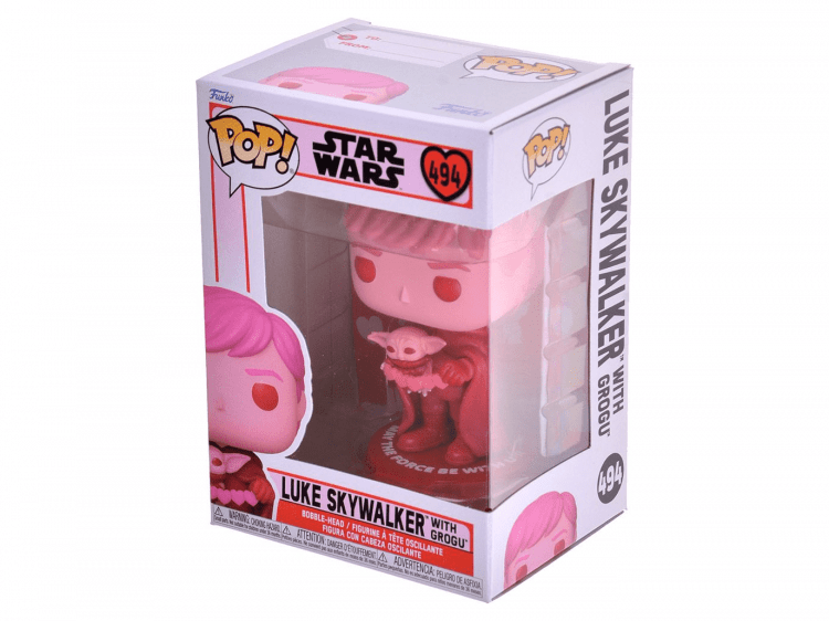 Фигурка Funko POP! Star Wars Valentines: Luke Skywalker with Grogu