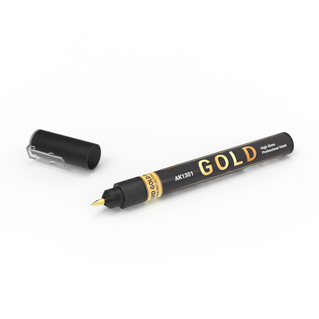 Маркер AK Interactive Metallic Liquid: Gold AK1301