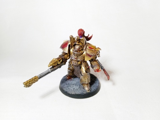 Warhammer 30k  40k FW Legio Custodes Aquilon Terminators with Infernus Firepikes x3 (Pro-Painted)