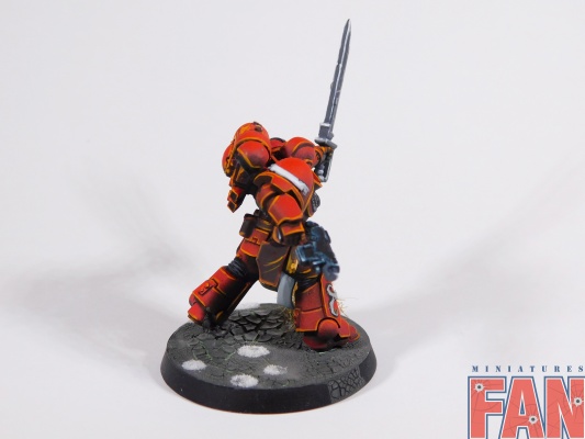 Warhammer 40k Blood Angels Primaris Lieutenant Tolmeron (Painted)