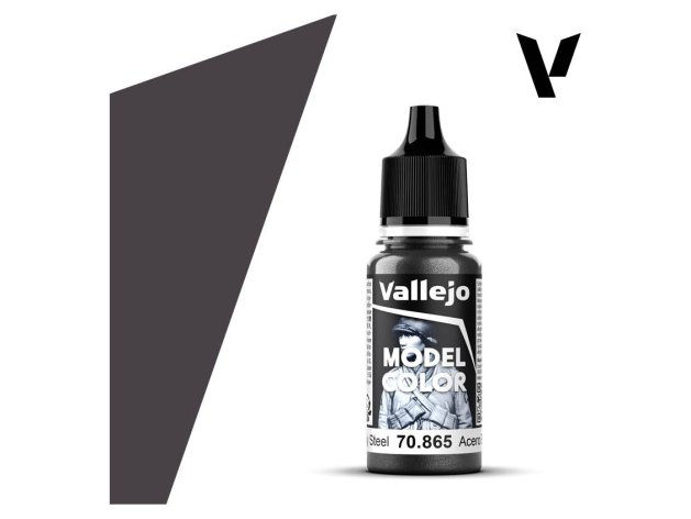 Краска Vallejo Model Color: Oily Steel 70.865