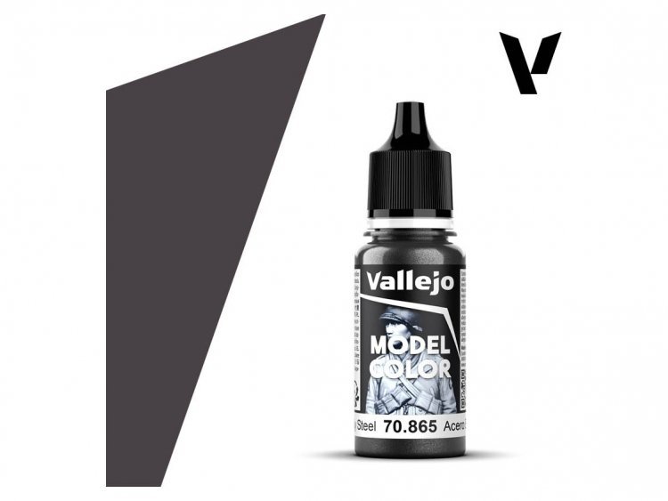 Краска Vallejo Model Color: Oily Steel 70.865