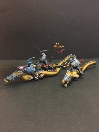 Warhammer Age of Sigmar Idoneth Deepkin Ishlaen Guard x3 (99120219008) (Painted)