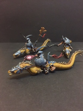 Warhammer Age of Sigmar Idoneth Deepkin Ishlaen Guard x3 (99120219008) (Painted)
