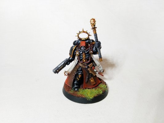 Warhammer 40k Space Marine Primaris Chaplain (Pro-Painted)