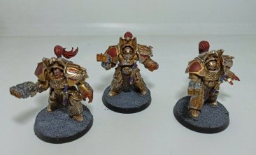 Warhammer 30k / 40k FW Legio Custodes Aquilon Terminator Squad x3 (Pro-Painted)