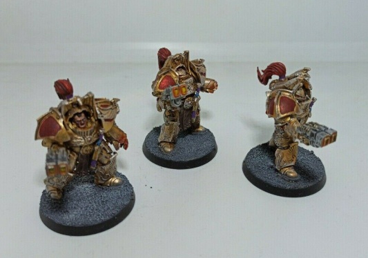 Warhammer 30k / 40k FW Legio Custodes Aquilon Terminator Squad x3 (Pro-Painted)