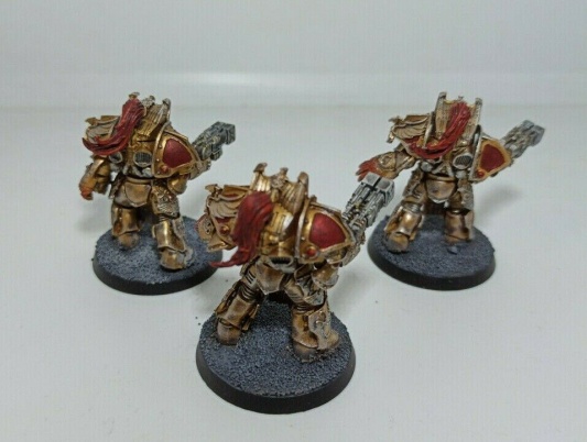 Warhammer 30k / 40k FW Legio Custodes Aquilon Terminator Squad x3 (Pro-Painted)