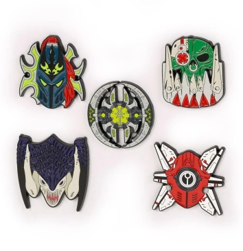 Liber Xenologis Pin Badge Set: Janus Draik Collection