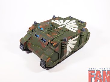Warhammer 40k Dark Angels Space Marines Rhino (Pro-Painted)
