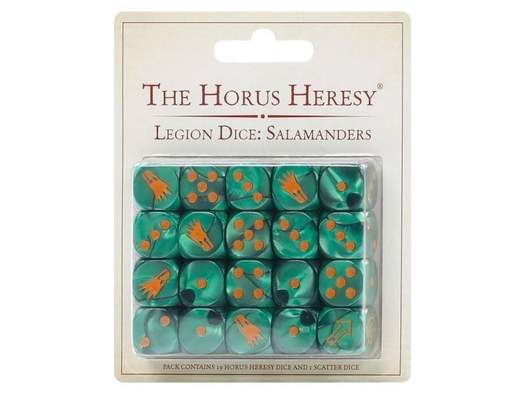 The Horus Heresy Salamanders Dice Set (предзаказ 2023, Warhammer 40k)