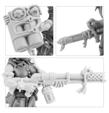 Escher Weapons Set 3 (оригинал Forge World)