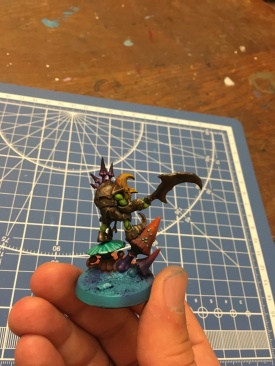 Warhammer Age Of Sigmar  Gloomspite Gitz Loonboss (Pro-Painted)