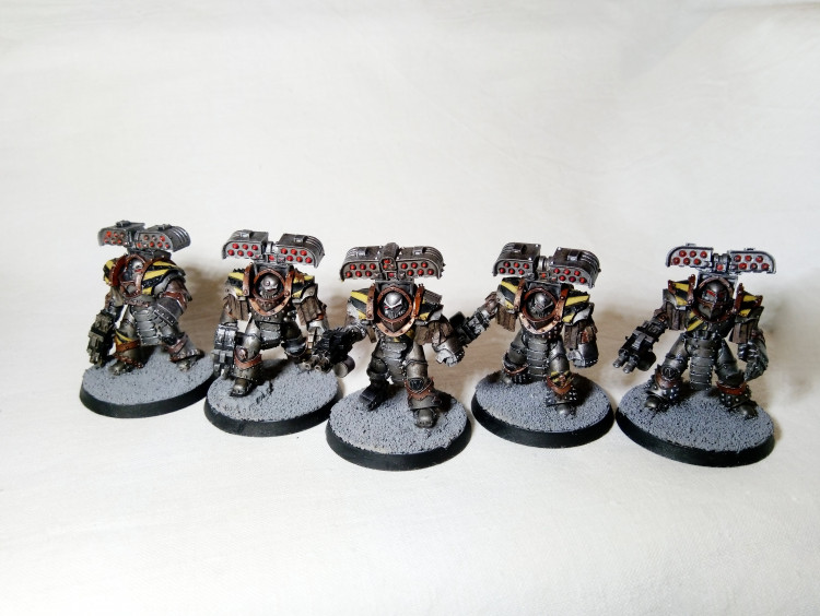 Warhammer 30k / 40k Iron Warriors Legion Tyrant Siege Terminators x5 (Pro-Painted)