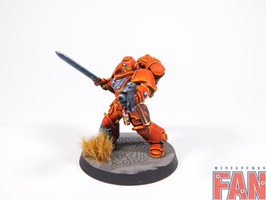 Warhammer 40k Space Marine Blood Angels Primaris Lieutenant (Pro-Painted)