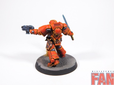 Warhammer 40k Space Marine Blood Angels Primaris Lieutenant (Pro-Painted)