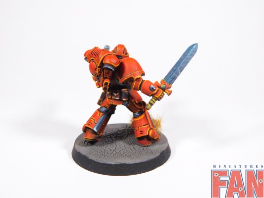 Warhammer 40k Space Marine Blood Angels Primaris Lieutenant (Pro-Painted)