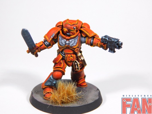 Warhammer 40k Space Marine Blood Angels Primaris Lieutenant (Pro-Painted)